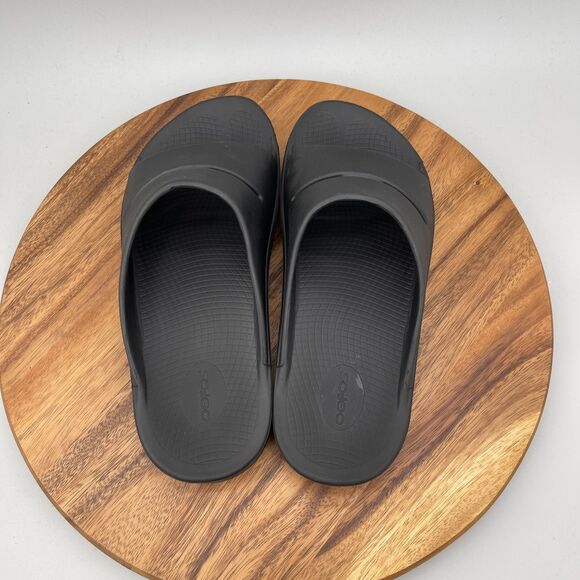 OOFOS OOahh Sandals Mens Size 13 Black Comfort Sport Recovery Slide Casual Shoes main image 4